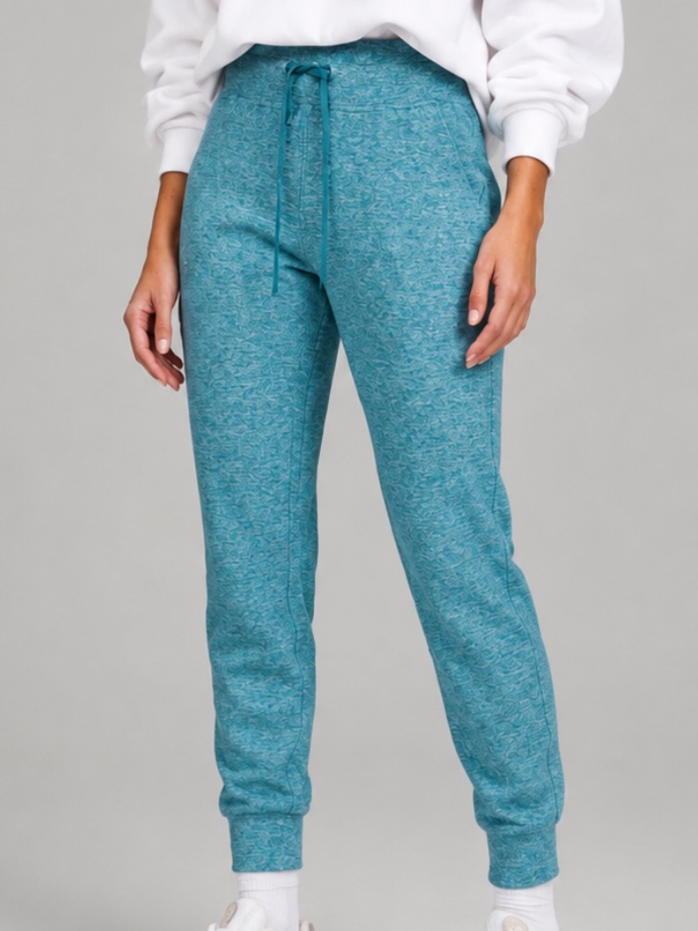 New Lululemon Ready to Rulu High Rise Jogger Heathered Capture Blue Size 10